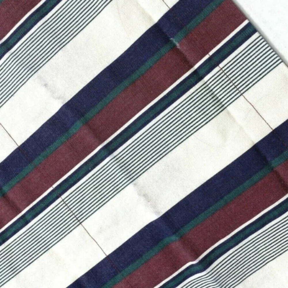 3 Vintage Custom Valances Curtains Luxury Stripe